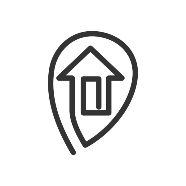Szablon Logo Domu Ikona Ilustracja Tożsamość Marki Odizolowana Płaska Ilustracja — Wektor stockowy