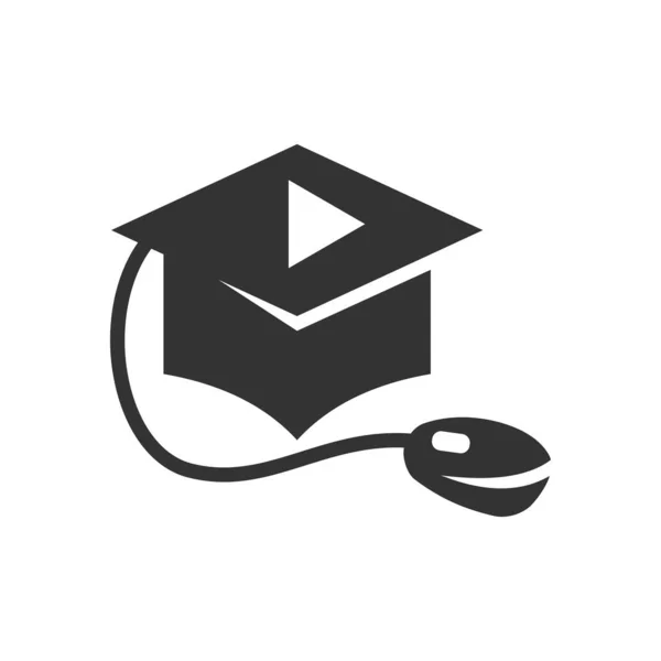 Modello Logo Educativo Icona Illustrazione Brand Identity Illustrazione Isolata Piatta — Vettoriale Stock