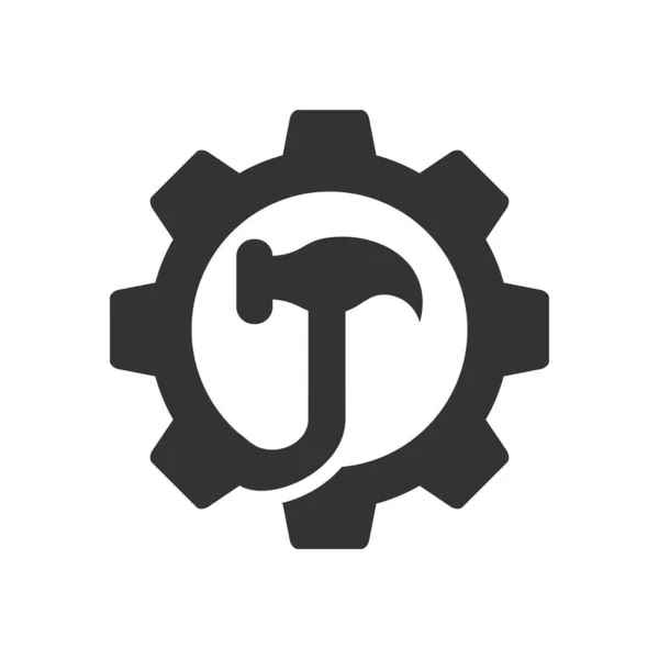 Szablon Logo Usługi Ikona Ilustracja Tożsamość Marki Odizolowana Płaska Ilustracja — Wektor stockowy