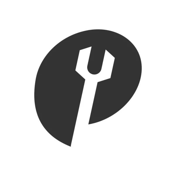 Szablon Logo Usługi Ikona Ilustracja Tożsamość Marki Odizolowana Płaska Ilustracja — Wektor stockowy