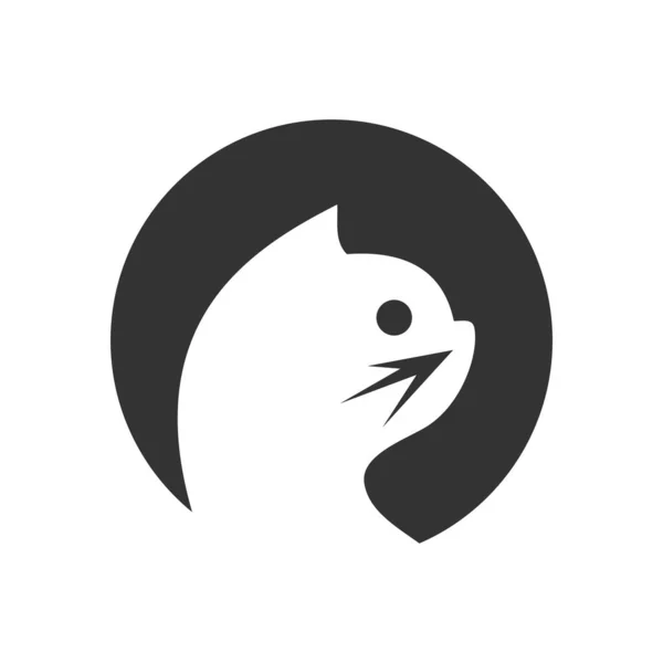 Cat Logo Template Icon Illustration Brand Identity Isolated Flat Illustration — Stock Vector