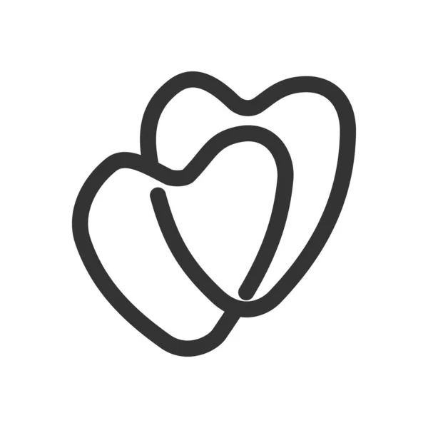 Liebe Logo Vorlage Icon Illustration Markenidentität Vereinzelte Und Flache Illustration — Stockvektor