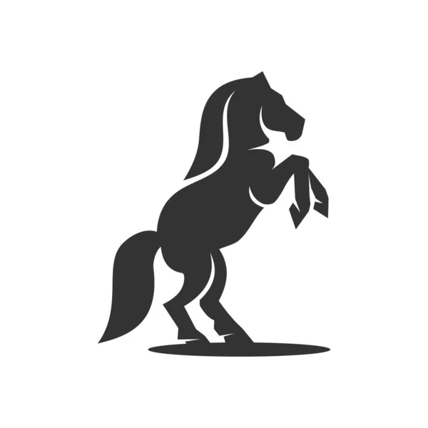 Logovorlage Pferd Icon Illustration Markenidentität Vereinzelte Und Flache Illustration Vektorgrafik — Stockvektor