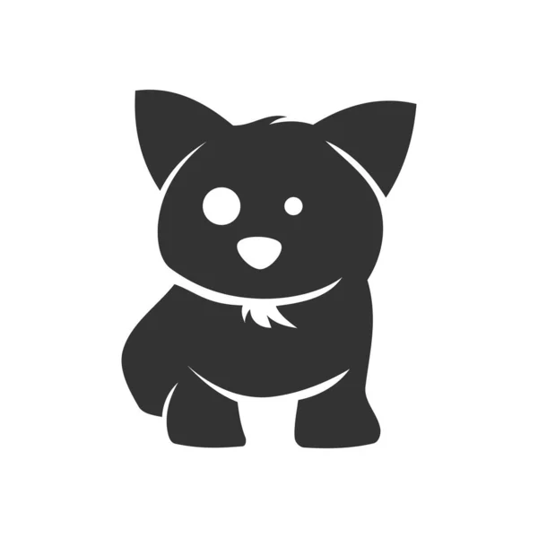 Dog Logo Template Icon Illustration Brand Identity Isolated Flat Illustration — Stock Vector