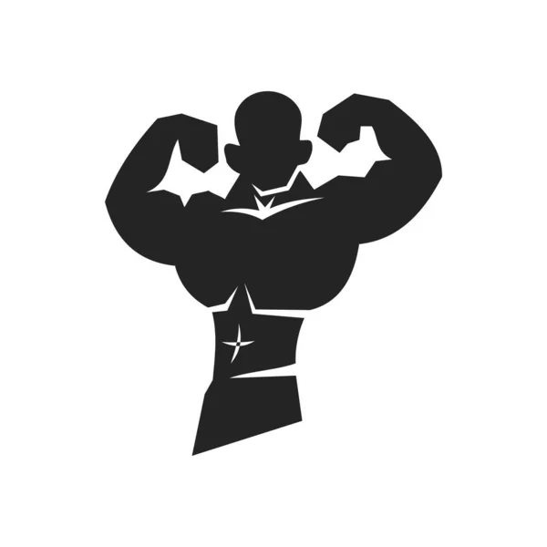 Fitness Logo Sjabloon Ikoon Illustratie Merk Identiteit Geïsoleerde Platte Illustratie — Stockvector