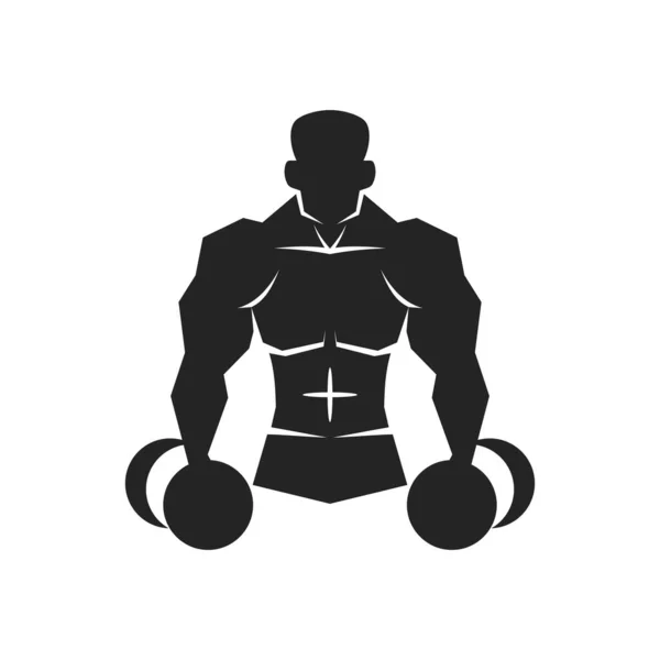 Wzór Logo Fitness Ikona Ilustracja Tożsamość Marki Odizolowana Płaska Ilustracja — Wektor stockowy