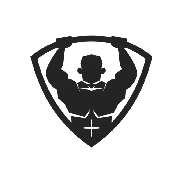 Wzór Logo Fitness Ikona Ilustracja Tożsamość Marki Odizolowana Płaska Ilustracja — Wektor stockowy