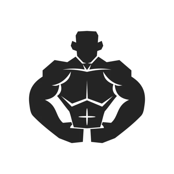 Modelo Logotipo Fitness Icon Ilustração Identidade Marca Isolado Ilustração Plana — Vetor de Stock