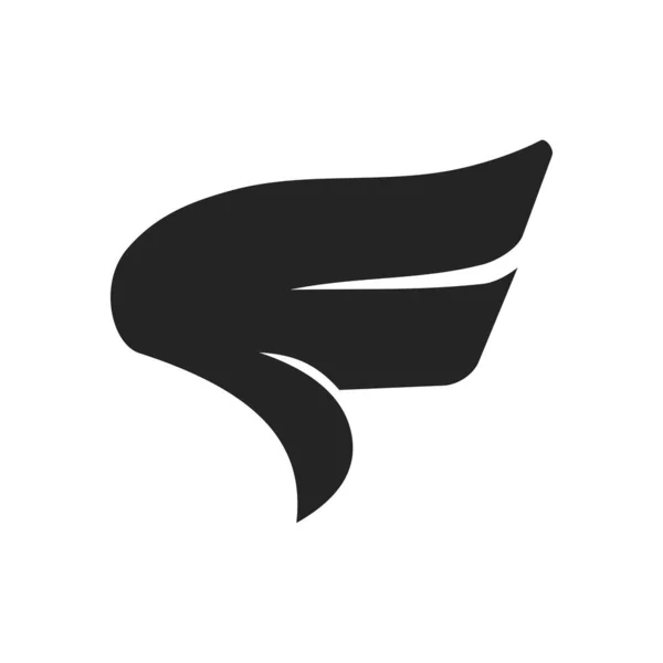 Шаблон Логотипа Крыла Икона Бренда Изолированная Плоская Иллюстрация Векторная Графика — стоковый вектор