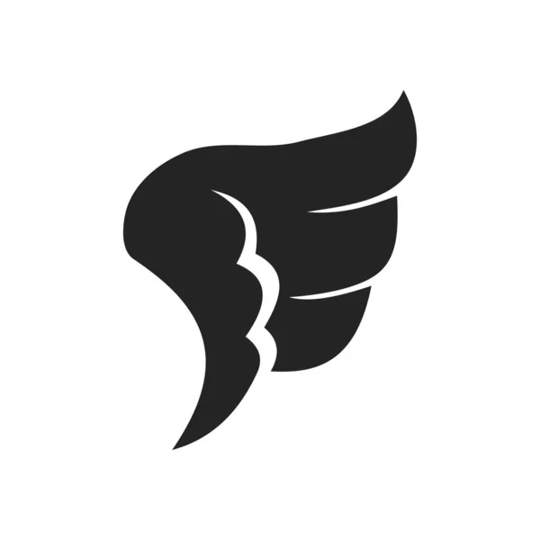 Flügel Logo Vorlage Icon Illustration Markenidentität Vereinzelte Und Flache Illustration — Stockvektor