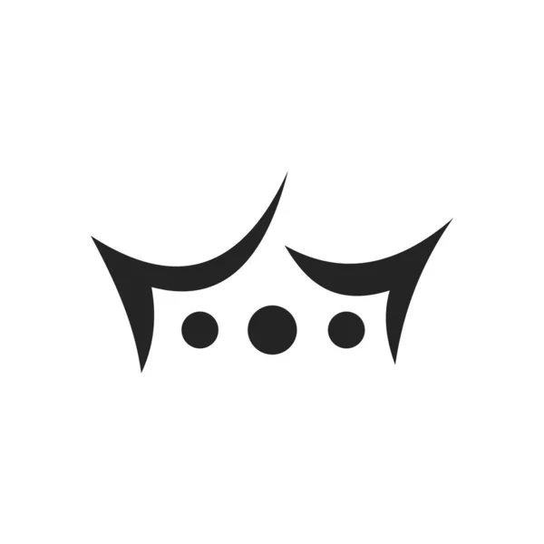 Krone Logo Vorlage Icon Illustration Markenidentität Vereinzelte Und Flache Illustration — Stockvektor