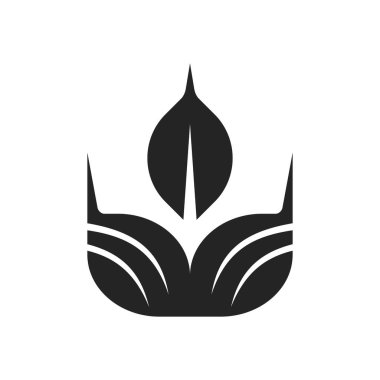 Çiftlik logosu şablonu. Simge Tanımlama Markası Kimliği. İzole ve düz çizim. Vektör grafiği