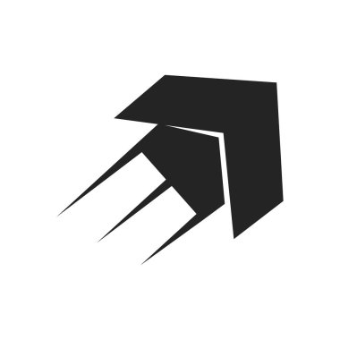 hızlı logo şablonu. Simge Tanımlama Markası Kimliği. İzole ve düz çizim. Vektör grafiği