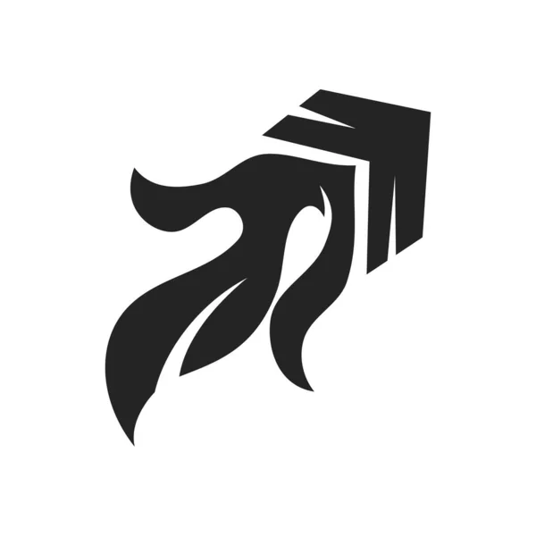 Швидкий Шаблон Логотипу Icon Illustration Brand Identity Англійською Ізольований Плоский — стоковий вектор