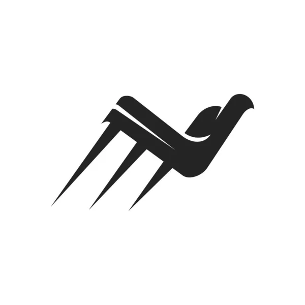 Быстрый Шаблон Логотипа Икона Бренда Изолированная Плоская Иллюстрация Векторная Графика — стоковый вектор