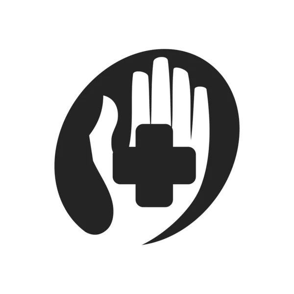 Template Voor Het Logo Van Gezondheidszorg Ikoon Illustratie Merk Identiteit — Stockvector