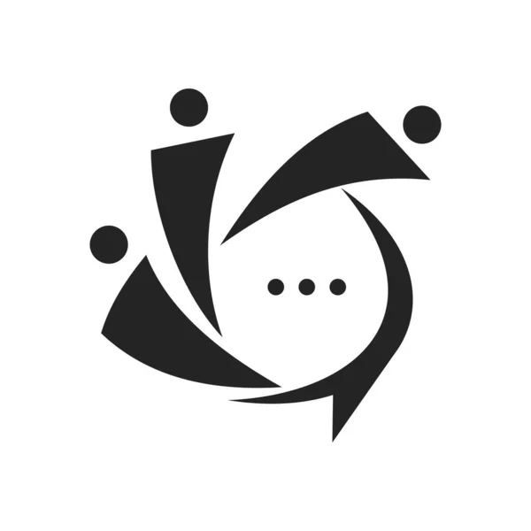 Шаблон Логотипу Спільноти Ілюстрація Іконок Фірмовий Стиль Ізольовані Плоскі Ілюстрації — стоковий вектор
