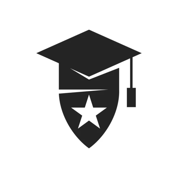 Πρότυπο Λογότυπου Σχολείου Εικονίδιο Εικονογράφηση Brand Identity Μεμονωμένη Και Επίπεδη — Διανυσματικό Αρχείο