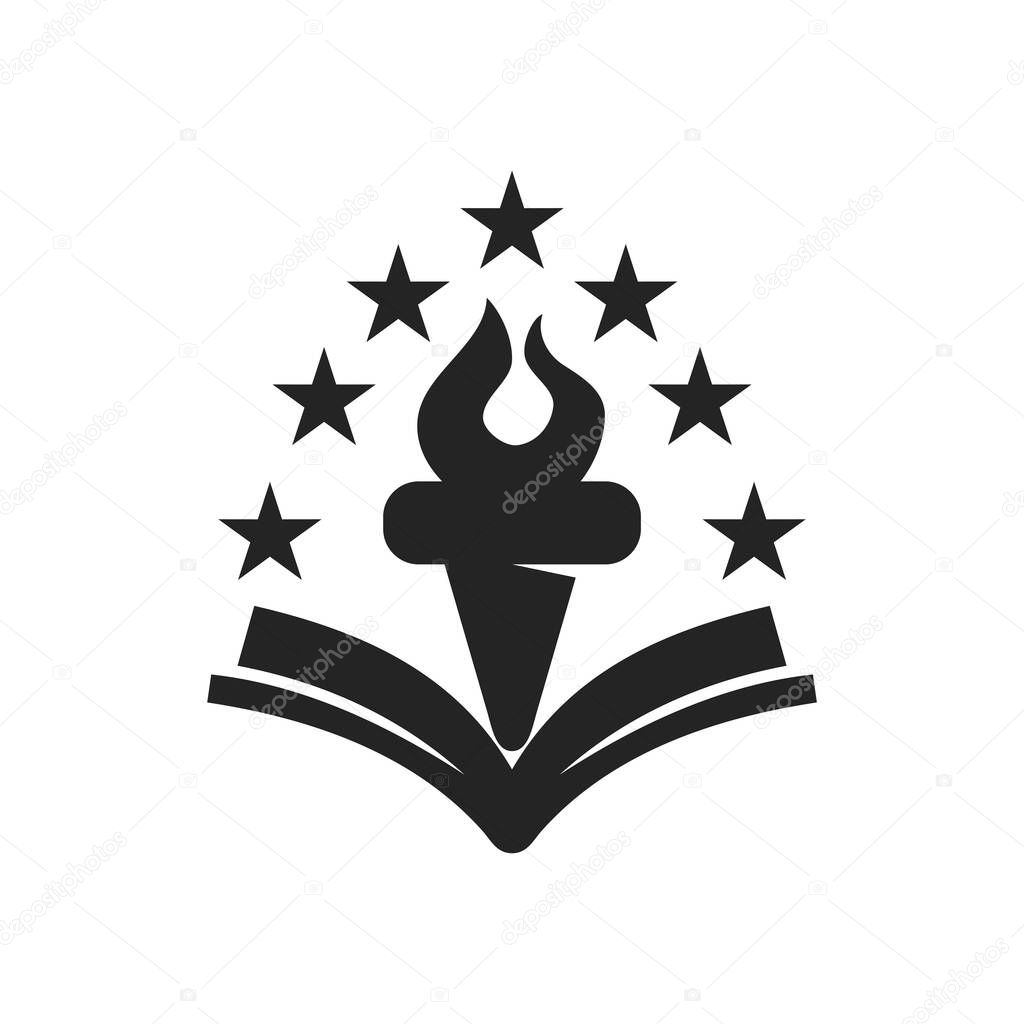 School logo template. Icon Illustration Brand Identity. Isolated and flat illustration. Vector graphic