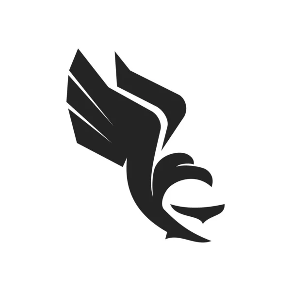 Шаблон Логотипа Сокола Икона Бренда Изолированная Плоская Иллюстрация Векторная Графика — стоковый вектор