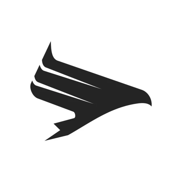 Szablon Logo Sokoła Ikona Ilustracja Tożsamość Marki Odizolowana Płaska Ilustracja — Wektor stockowy