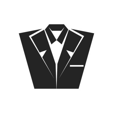 Giyim logosu şablonu. Simge Tanımlama Markası Kimliği. İzole ve düz çizim. Vektör grafiği