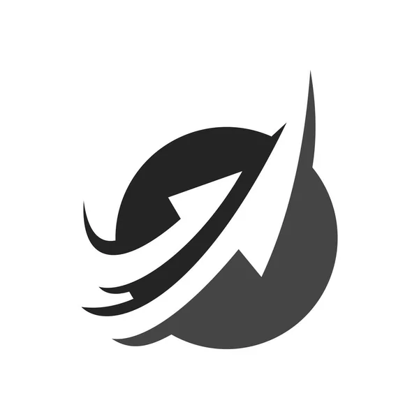 Speed Logo Vorlage Icon Illustration Markenidentität Vereinzelte Und Flache Illustration — Stockvektor