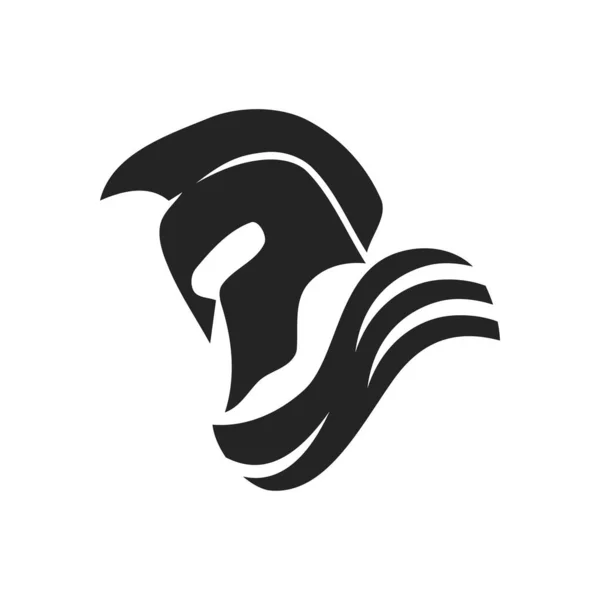 Krieger Logo Vorlage Icon Illustration Markenidentität Vereinzelte Und Flache Illustration — Stockvektor