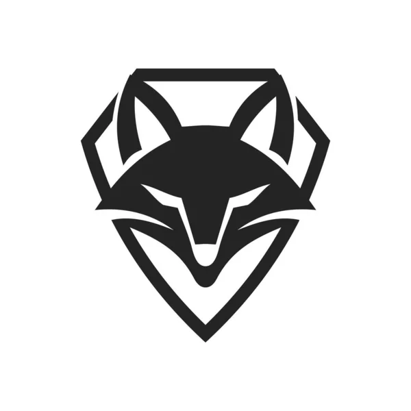 Πρότυπο Λογότυπου Αλεπούς Απομονωμένο Εικονίδιο Εικονογράφηση Brand Identity Αφηρημένη Διανυσματική — Διανυσματικό Αρχείο