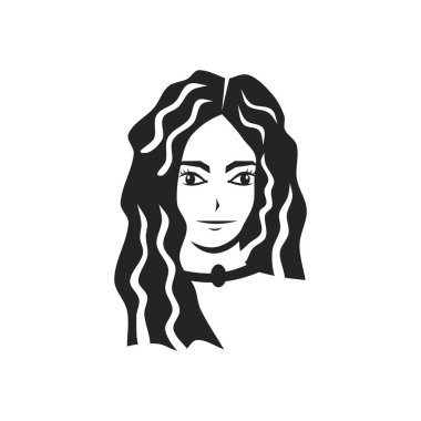 Güzellik salonu şablonu izole edildi. Marka Kimliği. Simge Soyut Vektör Grafiği