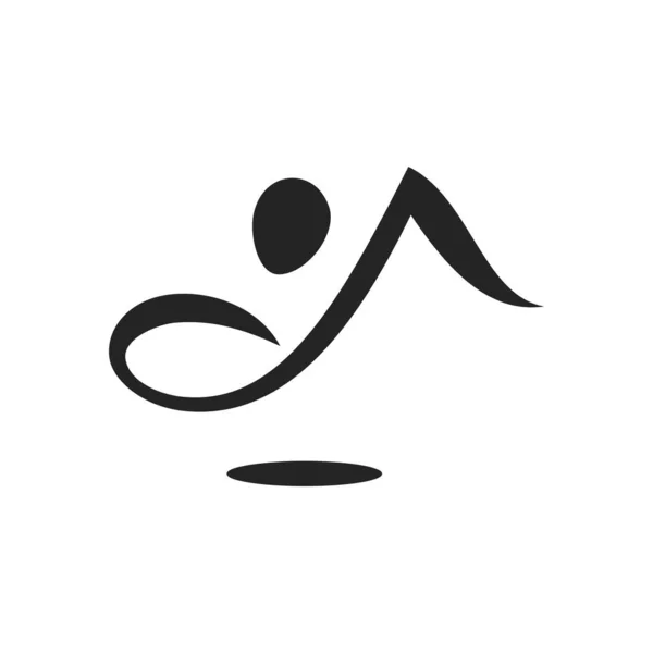 Modelo Logotipo Música Isolado Identidade Marca Ícone Abstrato Vetor Gráfico — Vetor de Stock