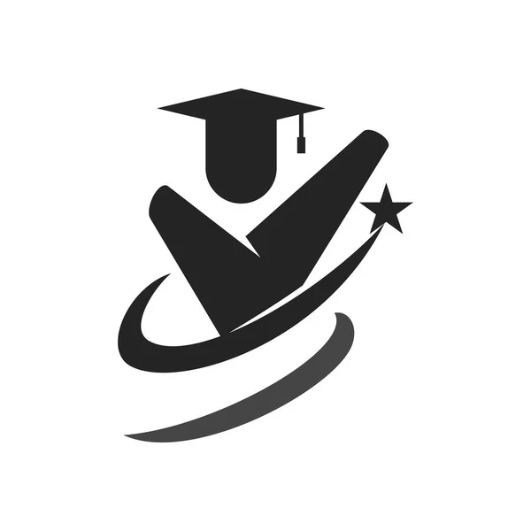 Öğrenme Logo Şablonu Izole Edildi Marka Kimliği Simge Soyut Vektör — Stok Vektör