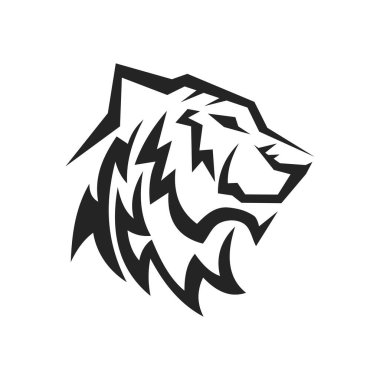 Kaplan logosu izole edildi. Marka Kimliği. Simge Soyut Vektör Grafiği