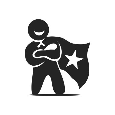 Çocuk logosu izole edildi. Marka Kimliği. Simge Soyut Vektör Grafiği