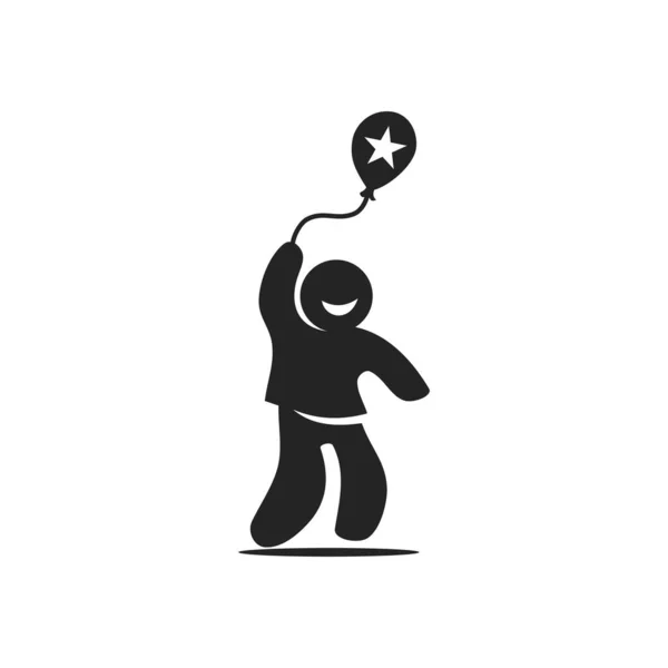 Шаблон Дитячого Логотипу Ізольовано Фірмовий Стиль Піктограма Абстрактна Векторна Графіка — стоковий вектор