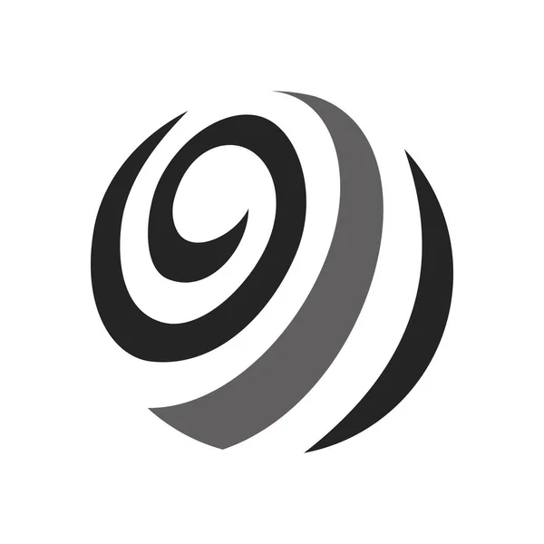 Dünya Soyut Logo Şablonu Izole Edildi Marka Kimliği Simge Soyut — Stok Vektör
