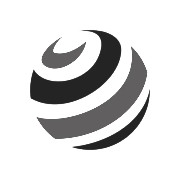 Глобус Абстрактний Шаблон Логотипу Ізольовані Фірмовий Стиль Піктограма Абстрактна Векторна — стоковий вектор