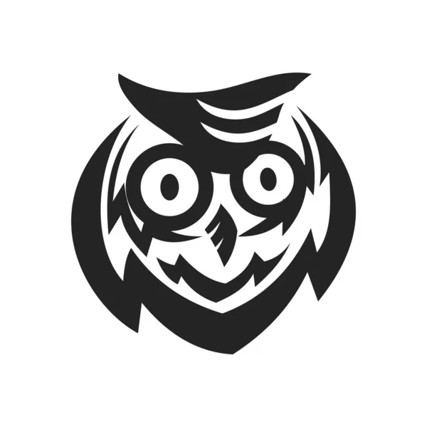 Шаблон Логотипа Совы Изолирован Идентификация Бренда Абстрактный Векторный График — стоковый вектор