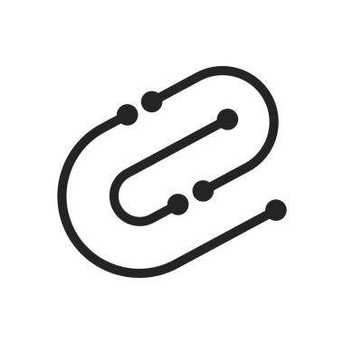 Ağ logo şablonu izole edildi. Marka Kimliği. Simge Soyut Vektör Grafiği