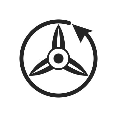 Havacılık logosu şablonu izole edildi. Marka Kimliği. Simge Soyut Vektör Grafiği