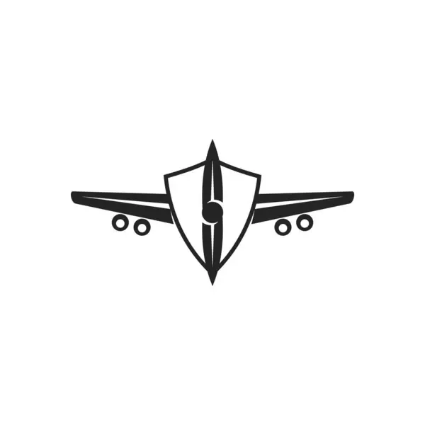 Modèle Logo Aviation Isolé Identité Marque Icône Graphique Vectoriel Abstrait — Image vectorielle