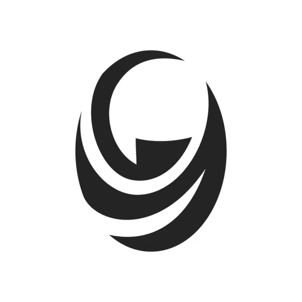 Modèle Logo Mouvement Isolé Identité Marque Icône Graphique Vectoriel Abstrait — Image vectorielle