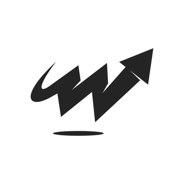Шаблон Логотипу Руху Ізольовано Фірмовий Стиль Піктограма Абстрактна Векторна Графіка — стоковий вектор