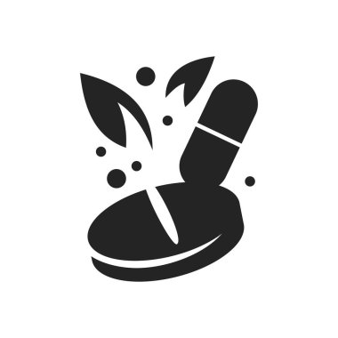 Eczane logosu izole edildi. Marka Kimliği. Simge Soyut Vektör Grafiği