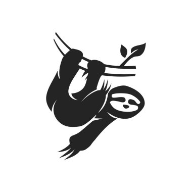 Tembel logo şablonu izole edildi. Marka Kimliği. Simge Soyut Vektör Grafiği