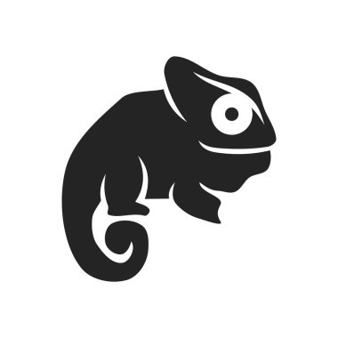 Bukalemun logo şablonu izole edildi. Marka Kimliği. Simge Soyut Vektör Grafiği