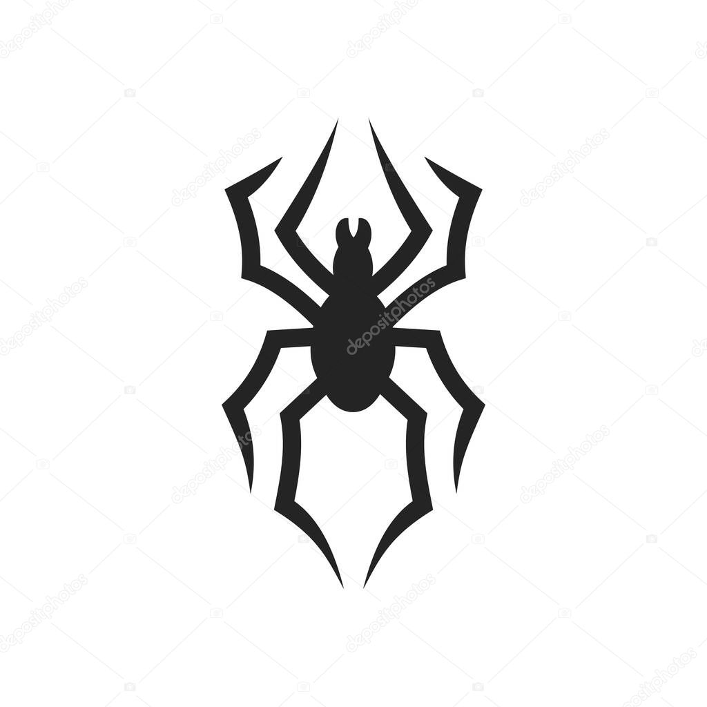 Spider logo template Isolated. Brand Identity. Icon Abstract Vector graphic