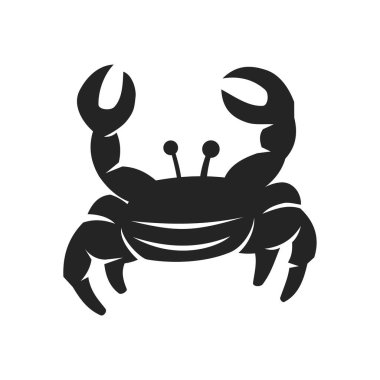 Yengeç Logosu şablonu izole edildi. Marka Kimliği. Simge Soyut Vektör Grafiği