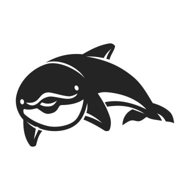 Yunus logosu şablonu izole edildi. Marka Kimliği. Simge Soyut Vektör Grafiği