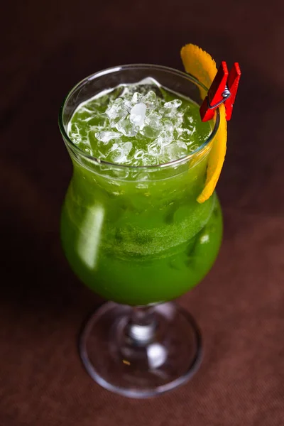 Eismojito Drink Mit Eiswürfeln Cocktail Nahaufnahme — Stockfoto